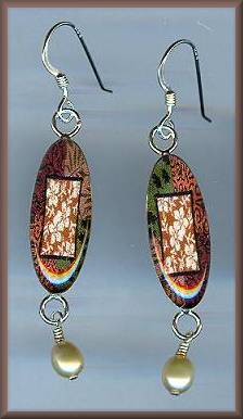 Spirit Lala Rustic Oval Earrings
