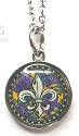 Spirit Lala Fleur De Lis Circle Necklace