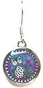 Spirit Lala B&W Cat Circle Earrings