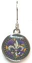 Spirit Lala Fleur De Lis Circle Earrings