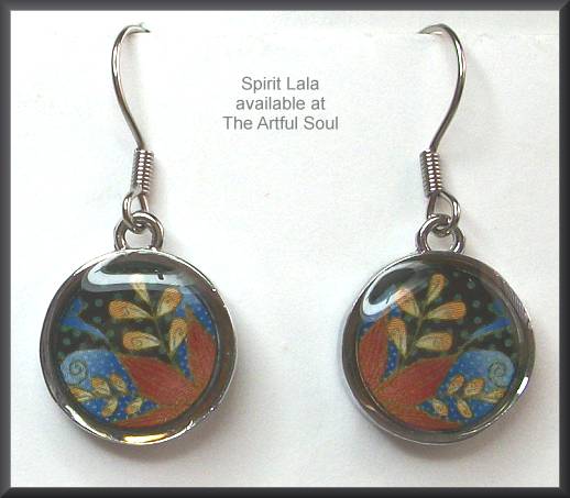 Spirit Lala Tropical Flower Circle Earrings