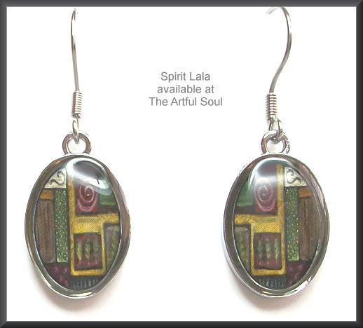 Spirit Lala Abstract Oval Earrings