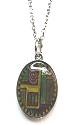 Spirit Lala Abstract Oval Reversible Necklace