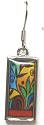 Spirit Lala Bright Leafy Rectangular Earrings
