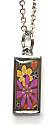 Spirit Lala Retro Flowers Reversible Rectangular Necklace