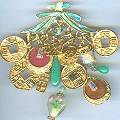 Sweet Romance Joy Luck Love Charm Pin
