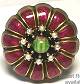 Sweet Romance Ollipop Plum Enamel Marigol Ring