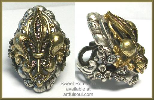 Sweet Romance Ollipop Fleur De Lis Ring
