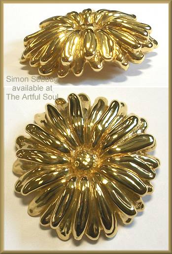 Simon Sebbag Golden Daisy Pin