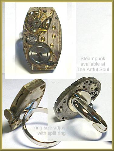 Steampunk Watchparts Ring