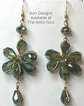 Sun Designs Lagoon Flower Earrings