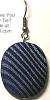 Honey Have You Seen My Tie? Blue Stripe Earrings