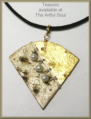 Tessoro Etruscan Bark Necklace