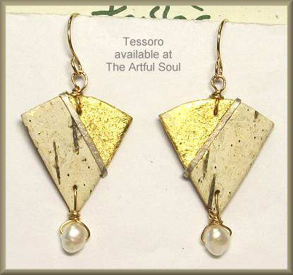 Tessoro Etruscan Bark Earrings
