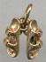 The Touch 14kt Sandals Pair Charm