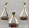 The Touch 14kt Yellow Gold Garnet Set