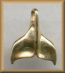 The Touch 14kt Whale Tail Charm