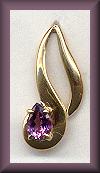 The Touch 14kt Amethyst Earrings