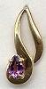 The Touch 14kt Amethyst Earrings