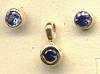 The Touch 14kt Blue Sapphire Pendant