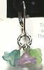 Tutu Flower Earrings Teal/Lavender/Green
