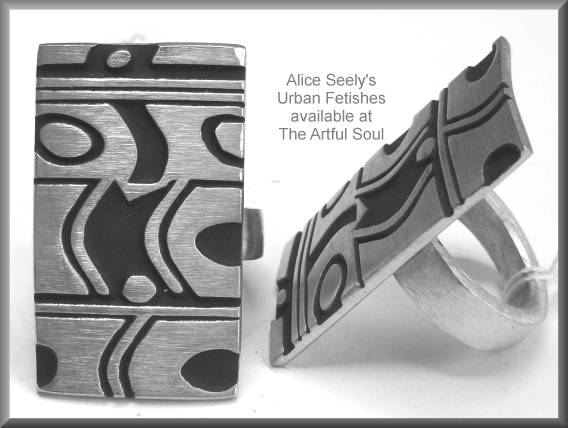 Alice Seely Big Rectangle Ring
