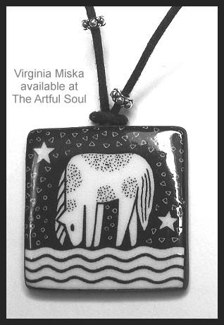 Miska Horse at Stream Necklace