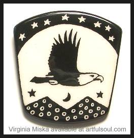 Miska Bald Eagle Pin