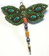 Beaded Dragonfly Pin