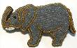 Beaded Elephant Pin
