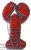Beaded Lobster Pin