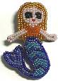 Beaded Mermaid Pin
