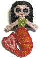 Beaded Mermaid Pin