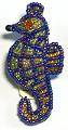 Beaded Seahorse Pin