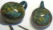 VStyle Glass Pendant, Teal/Mustard Sealife