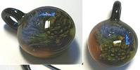 VStyle Glass Pendant, Periwinkle/Rootbeer Sealife