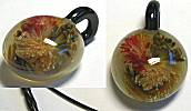 VStyle Glass Pendant, Feathery Flowers