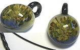 VStyle Glass Pendant, Mustard/Periwinkle Sea Flower