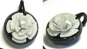 VStyle Glass Pendant, White Flower