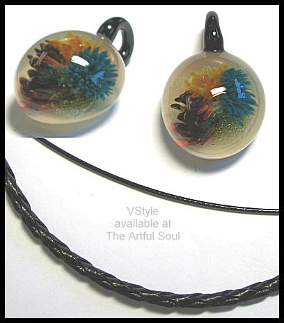 VStyle Glass Pendant, Bright Bouquet