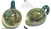 VStyle Glass Pendant, Teal/Brown Sealife