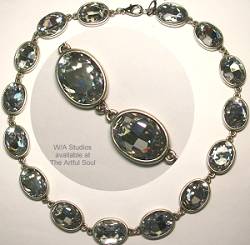 W/A Studios Clear Crystal Necklace