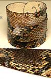 Whimsical Originals Metallic Python Wrap Cuff Bracelet