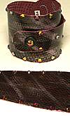 Whimsical Originals Burgundy Snake Wrap Cuff Bracelet
