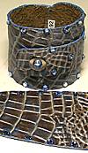 Whimsical Originals Multi Blue Metallic Wrap Cuff Bracelet