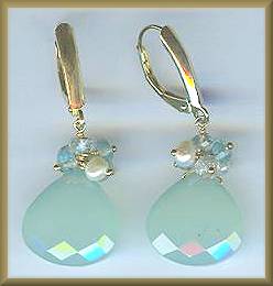 Zoe B 14kt Chalcedony Earrings