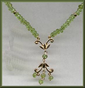 Zoe B Peridot Necklace