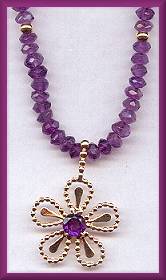 Zoe B 14kt Amethyst Necklace