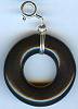 Zulugrass Black Porcelain Hoop Charm