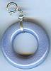 Zulugrass Kenya Blue Porcelain Hoop Charm